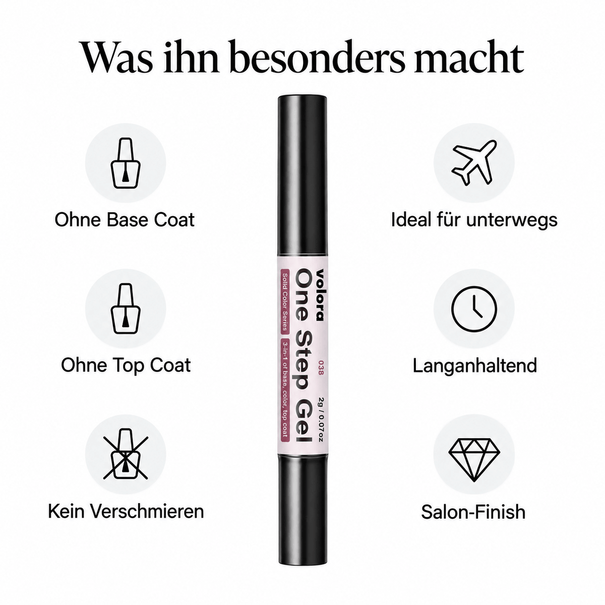 Volora™ One Step Gel – 3-in-1 Gel-Nagelstift