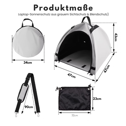 Laptop Sonnenschutz | Produktivitäts-Upgrade für unterwegs