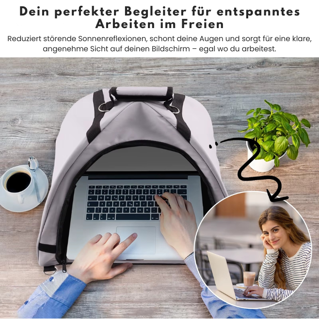 Laptop Sonnenschutz | Produktivitäts-Upgrade für unterwegs