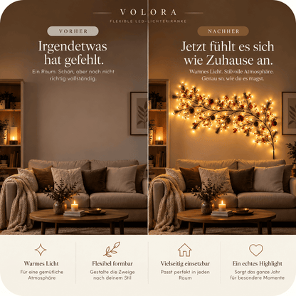 Flexible LED-Lichterranke | Warmweiß & dimmbar