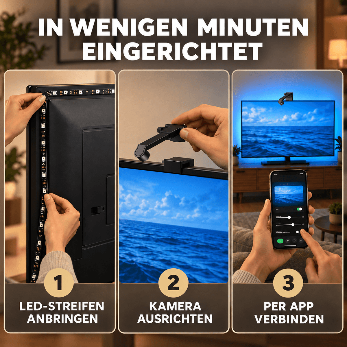 CineGlow™ Pro | Smarte TV-Hintergrundbeleuchtung