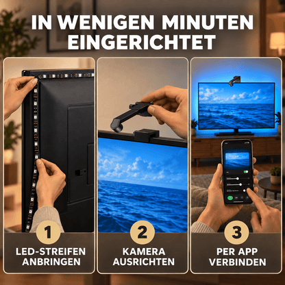 CineGlow™ Pro | Smarte TV-Hintergrundbeleuchtung