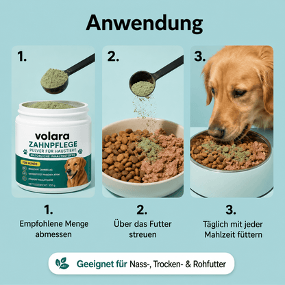 ZahnVital™ | Zahnpflegepulver für Hunde mit frischem Atem