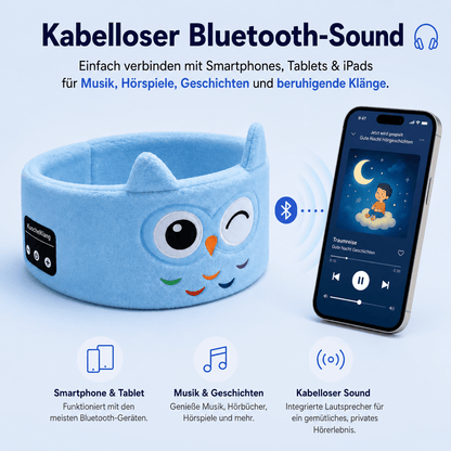 SleepyTunes™ | Sanftes Bluetooth-Audioband für Kinder