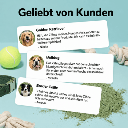 ZahnVital™ | Zahnpflegepulver für Hunde mit frischem Atem