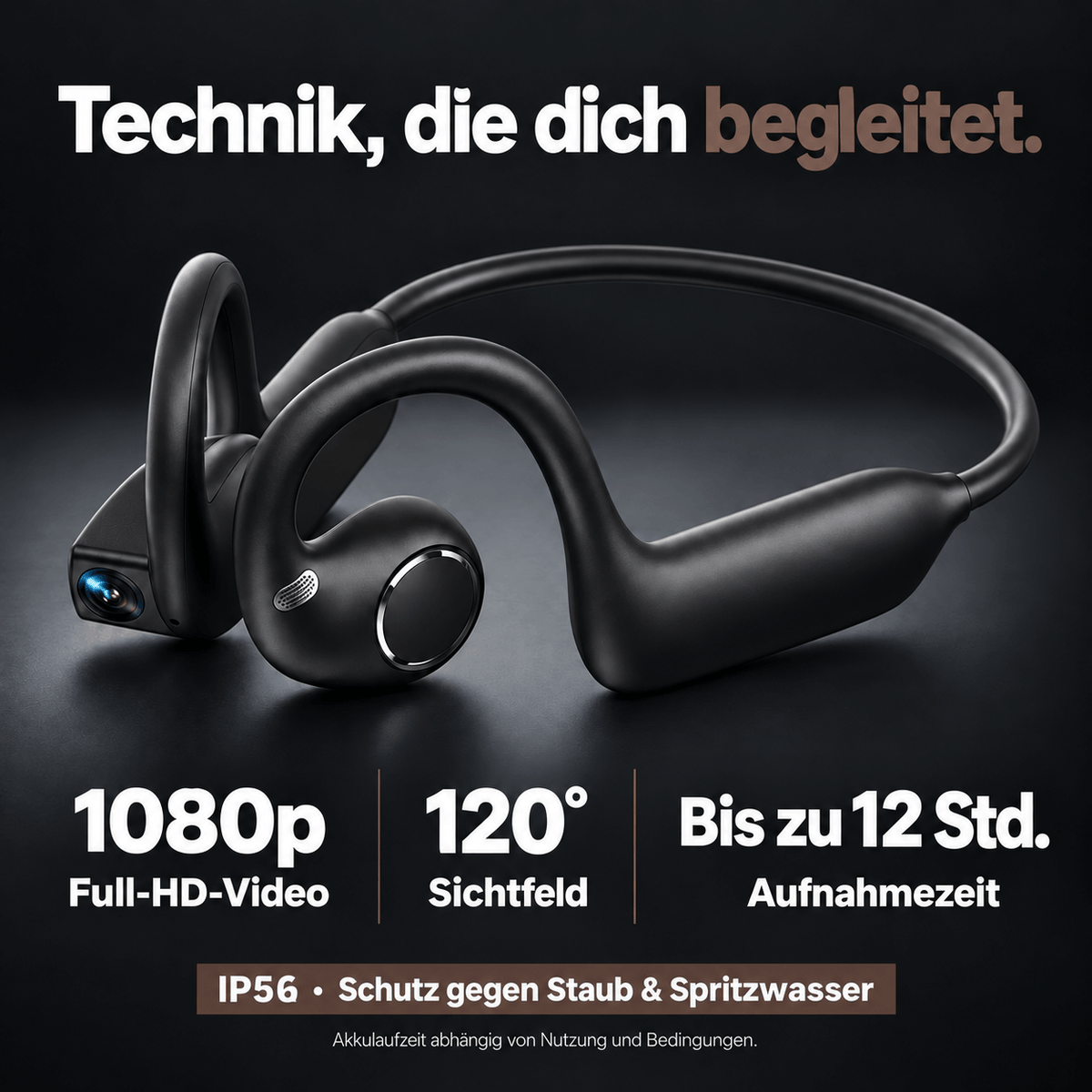 ViewBeat™ Pro | Open-Ear-Kopfhörer mit Kamera & KI