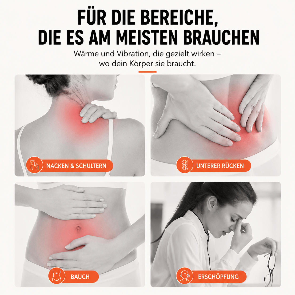 RelaxHeat Pro™ | Spürbare Wärme & Entspannung für deinen Rücken