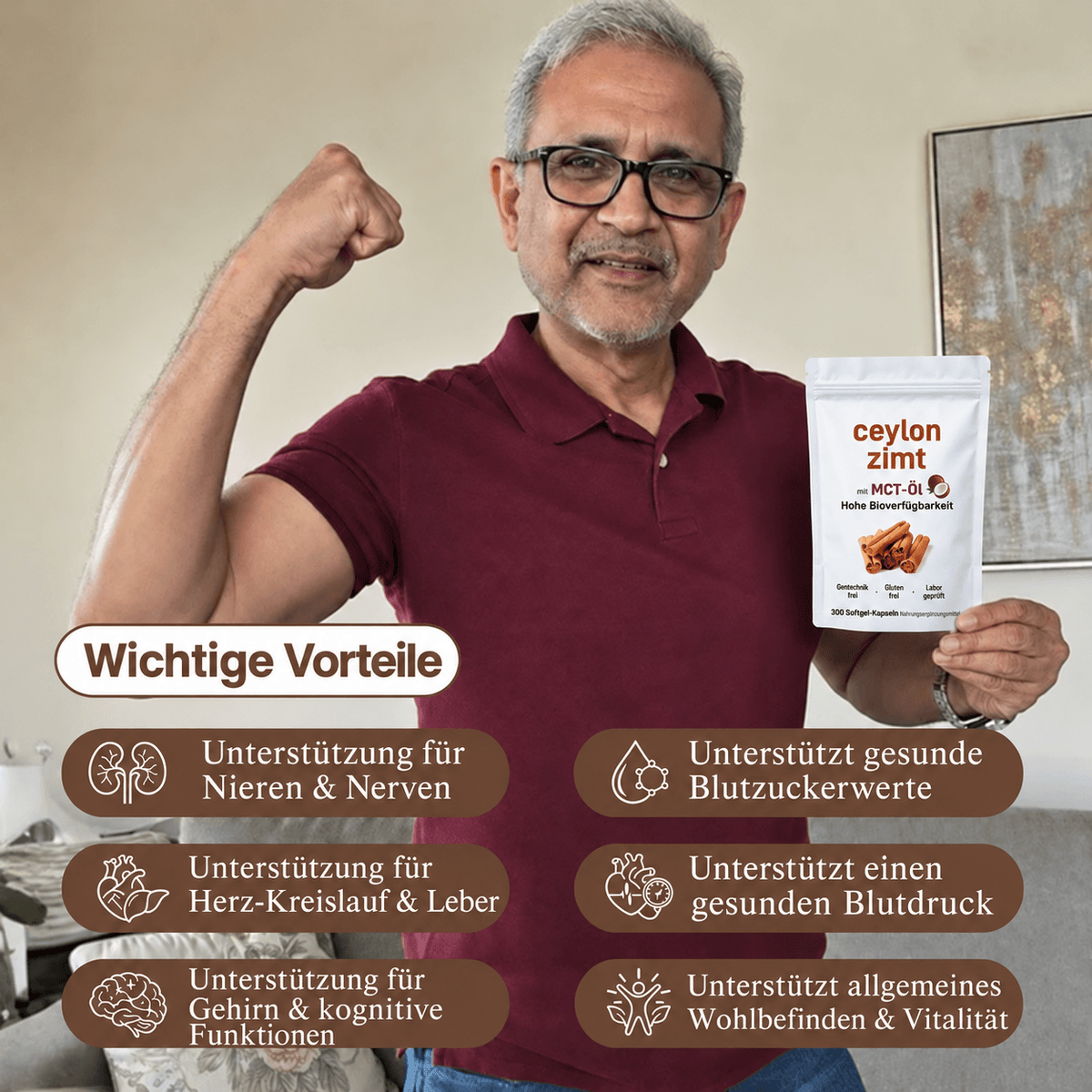 Ceylon Balance™ | Zimt-Softgels mit MCT-Öl