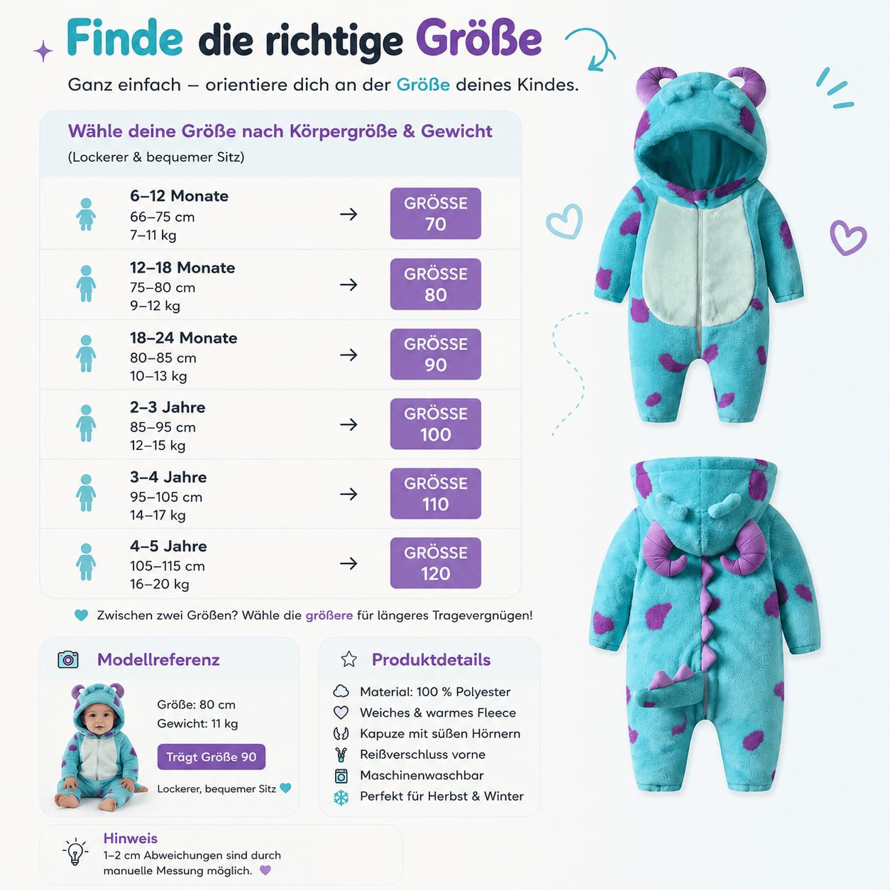 Snugglekins | Monster-Kuscheloverall