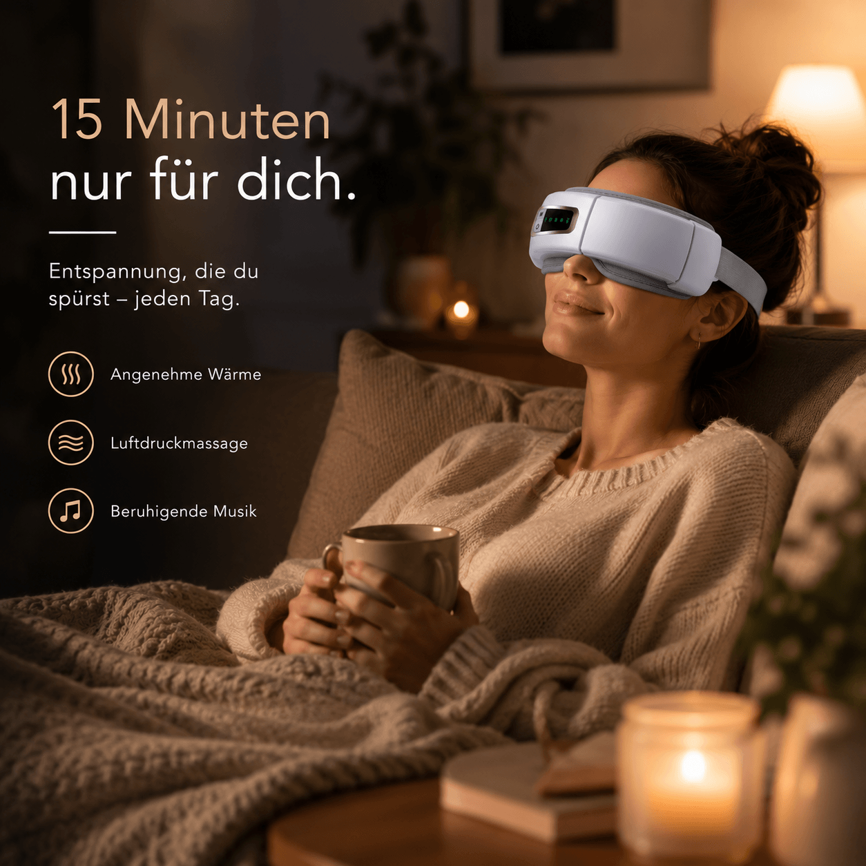 EyeFlow™ | Intelligente Augenmassage für deine tägliche Auszeit