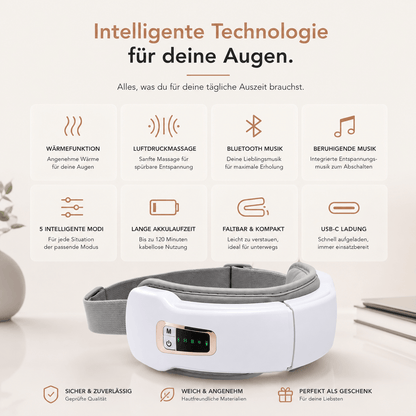 EyeFlow™ | Intelligente Augenmassage für deine tägliche Auszeit