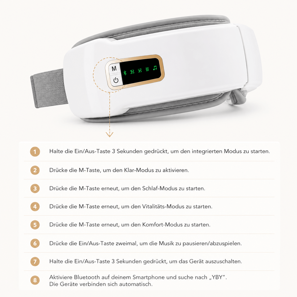 EyeFlow™ | Intelligente Augenmassage für deine tägliche Auszeit