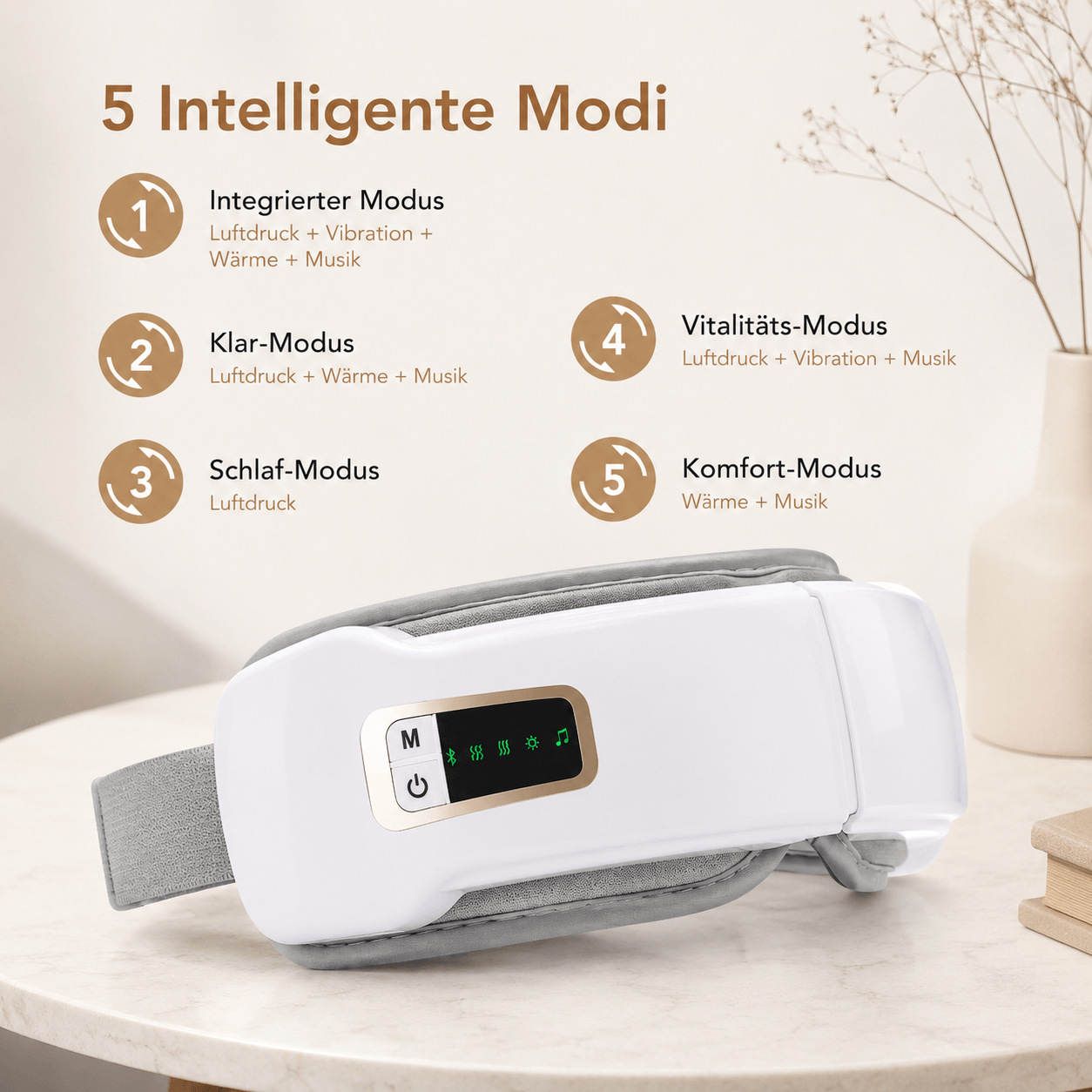 EyeFlow™ | Intelligente Augenmassage für deine tägliche Auszeit