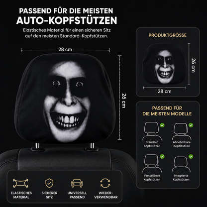 ScareCover™ | Gruseliger Kopfstützenbezug für dein Auto