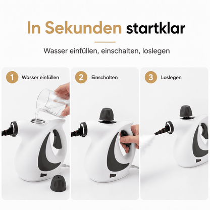 Handdampfreiniger | Kraftvolle Reinigung ohne Chemie