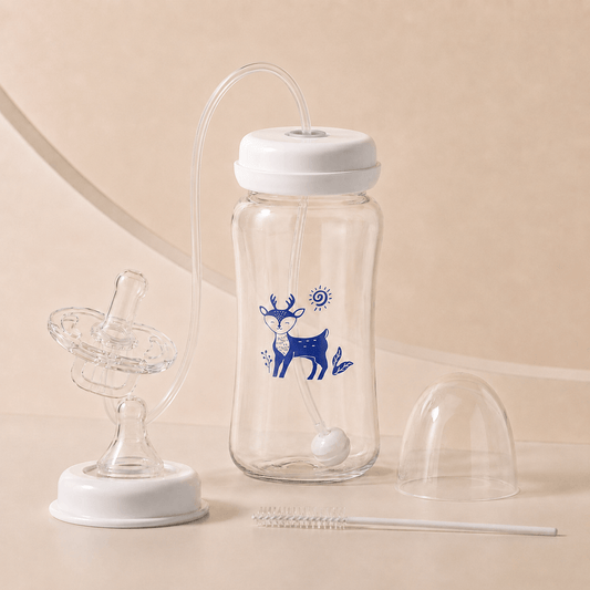 BabySip™ | 3-in-1 Babyflasche mit flexiblem Schlauchsystem