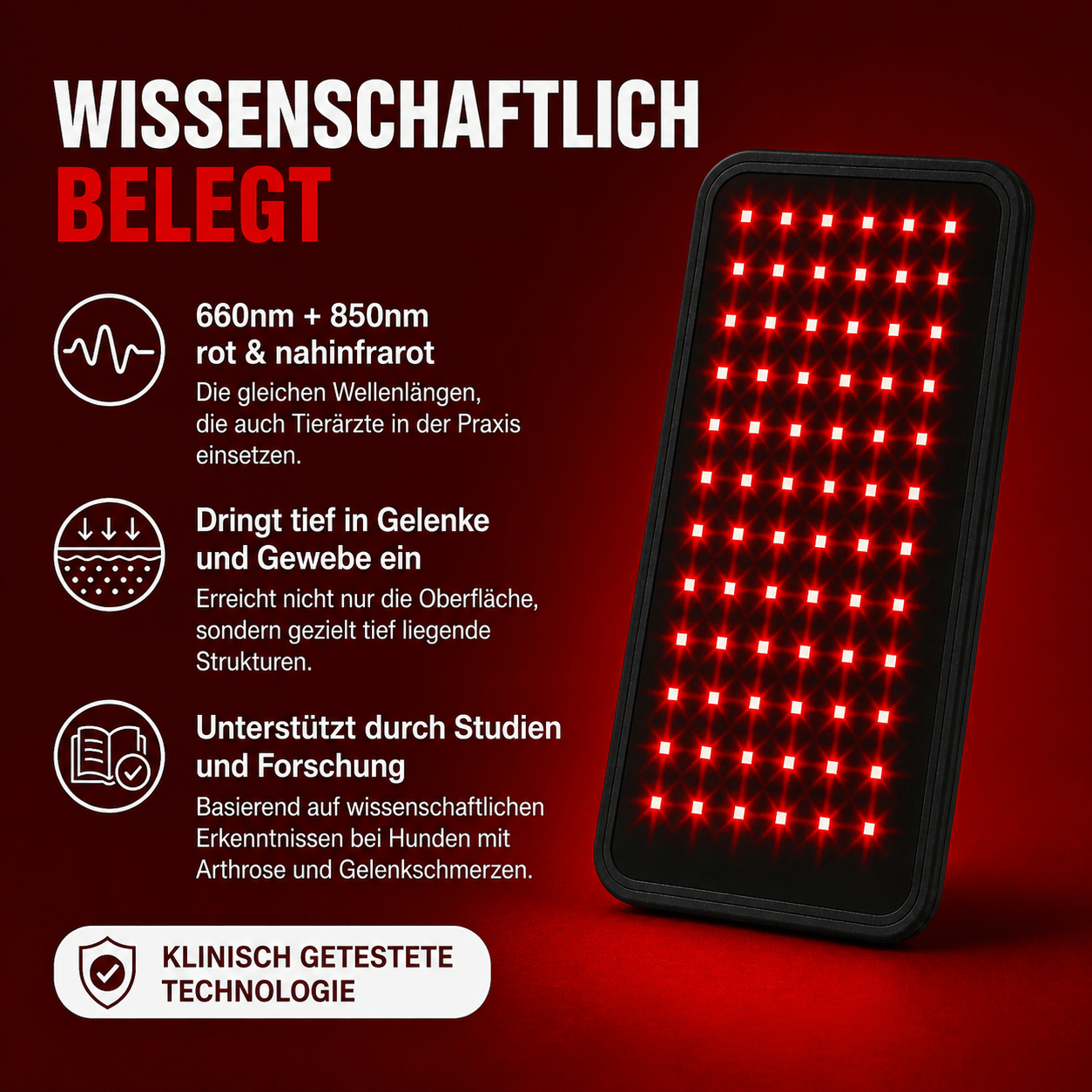 PawGlow Rotlichttherapie-Gürtel für Hunde