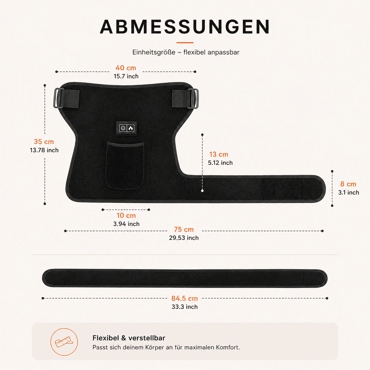 ThermaFlex Hüft-Massagegürtel