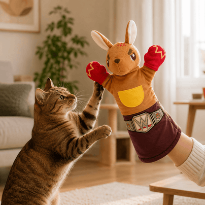 PawPunch™ | Interaktive Spielpuppe für Katzen
