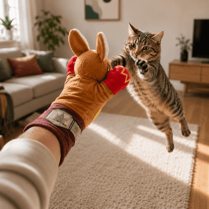 PawPunch™ | Interaktive Spielpuppe für Katzen