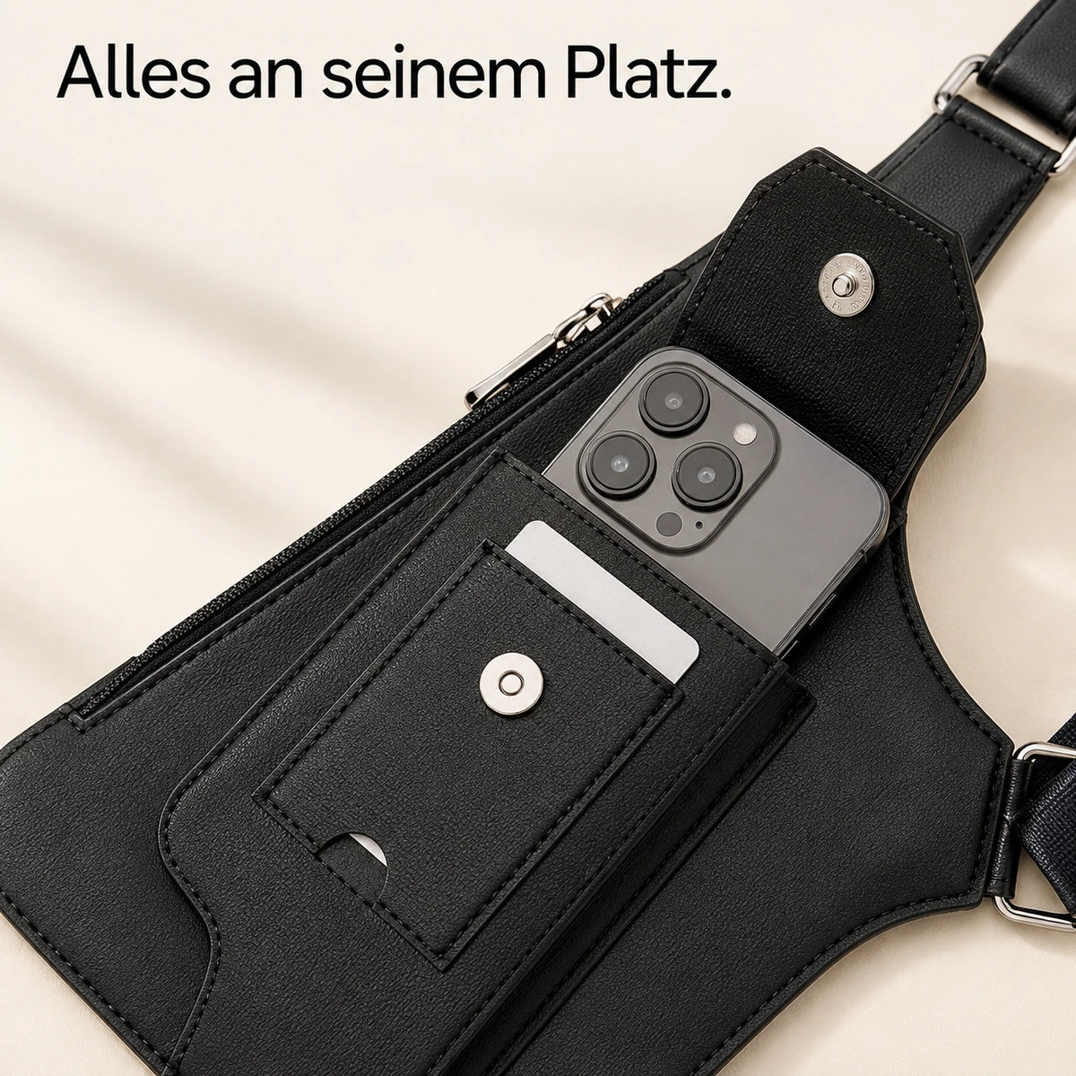 Schultertasche | Alles griffbereit, Hände frei