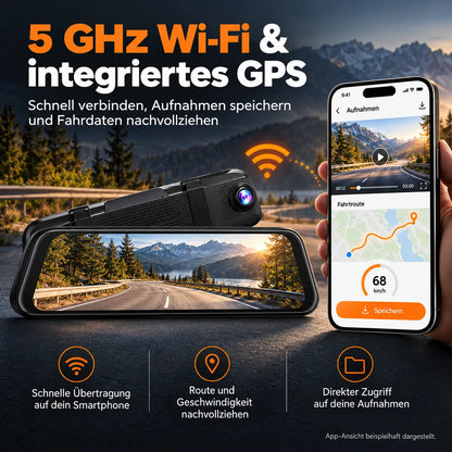 DriveView™ | 4K Dashcam mit Front- & Rückkamera