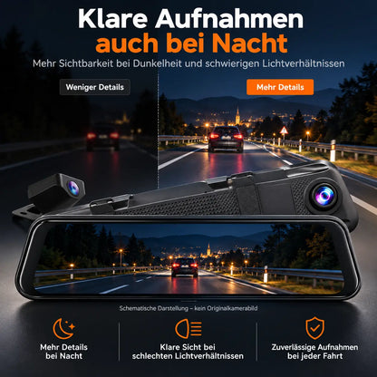DriveView™ | 4K Dashcam mit Front- & Rückkamera