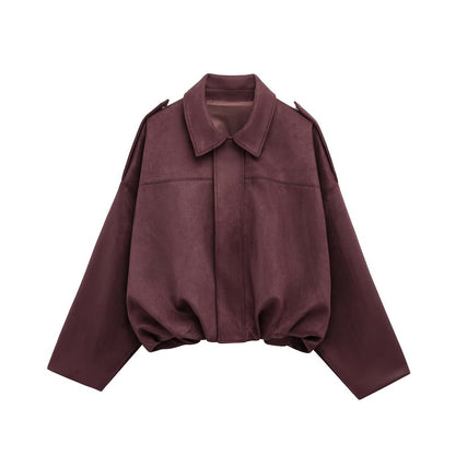Vintage Oversize Jacke | Lässiger Cropped Fit