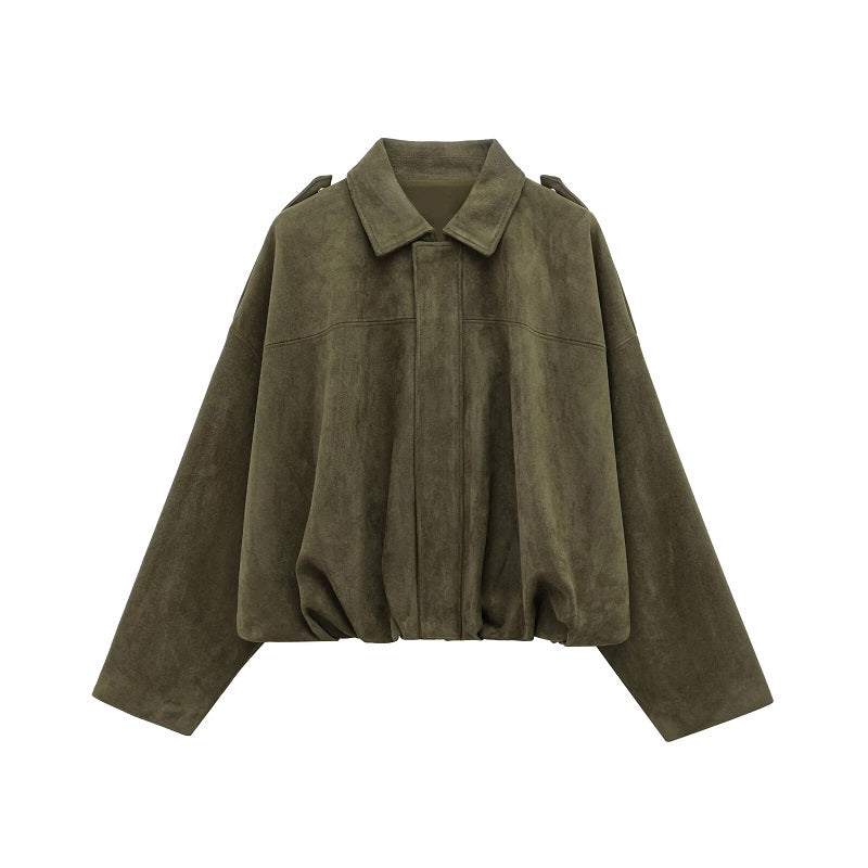Vintage Oversize Jacke | Lässiger Cropped Fit