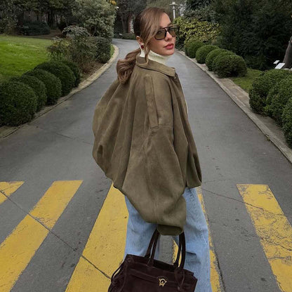 Vintage Oversize Jacke | Lässiger Cropped Fit