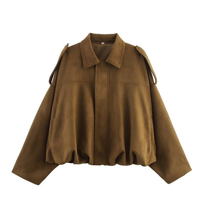 Vintage Oversize Jacke | Lässiger Cropped Fit