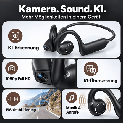 ViewBeat™ Pro | Open-Ear-Kopfhörer mit Kamera & KI