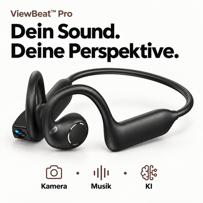 ViewBeat™ Pro | Open-Ear-Kopfhörer mit Kamera & KI