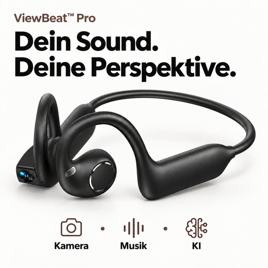 ViewBeat™ Pro | Open-Ear-Kopfhörer mit Kamera & KI