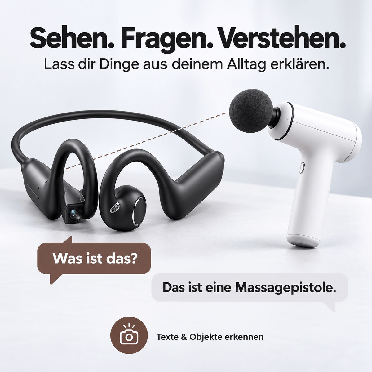 ViewBeat™ Pro | Open-Ear-Kopfhörer mit Kamera & KI