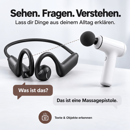ViewBeat™ Pro | Open-Ear-Kopfhörer mit Kamera & KI
