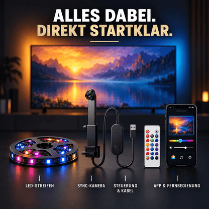 CineGlow™ Pro | Smarte TV-Hintergrundbeleuchtung