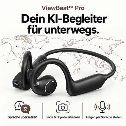 ViewBeat™ Pro | Open-Ear-Kopfhörer mit Kamera & KI