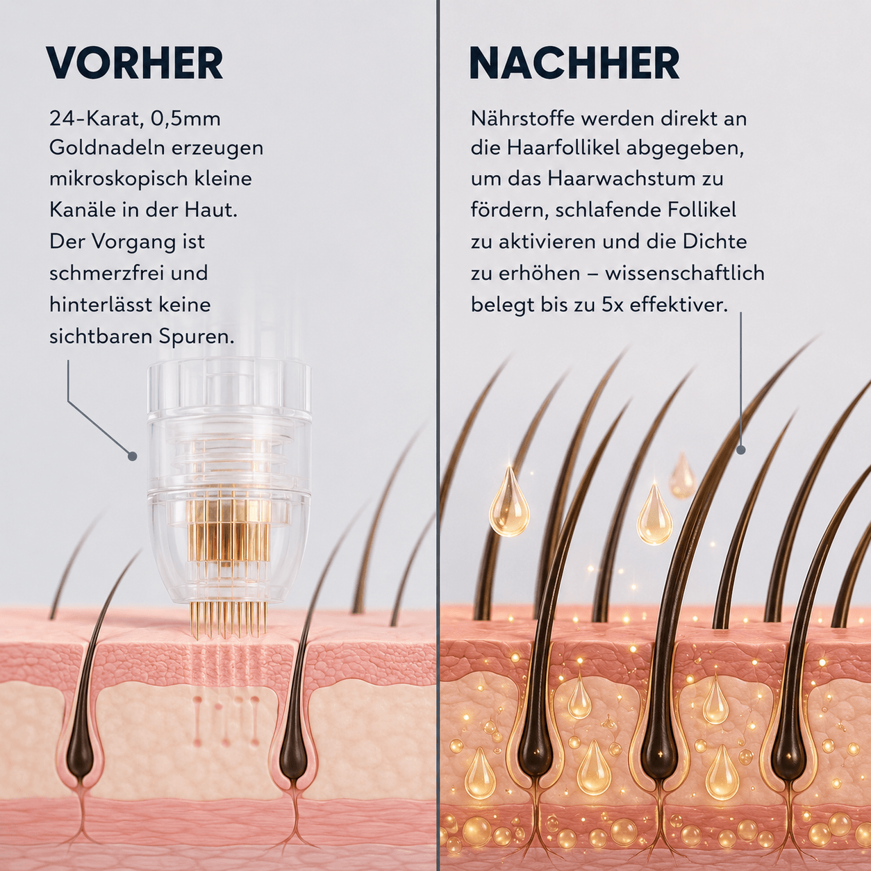 Volora Infuse™ | Mikro-Infusionssystem für die Kopfhaut