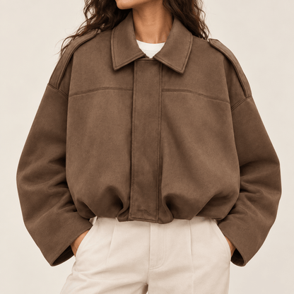 Vintage Oversize Jacke | Lässiger Cropped Fit